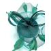 Ladies Dark Green Feather Fascinator Clip/Headband Weddings Races Royal Ascot Hair Piece - Buy Online on GoSupps.com