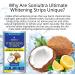 Teeth Whitening Strip - 28 No Sensitivity White Strips for Enamel Safe, No Slip, Sensitive Teeth - 14 Treatments - Blue Sky - Buy Online on GoSupps.com