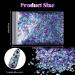 12 Pieces Nail Glitter Flakes Mylar Broken Glass Sticker - Holographic Sequin Foil for Nail Art Decoration - Buy Online on GoSupps.com