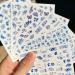 Blue Flower Nail Art Stickers | Chinese Style Porcelain Design | Self-Adhesive Decals for Women | Retro DIY Nail Decor - Buy Online on GoSupps.com