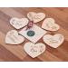 Pregnancy Announcement Surprise Envelopes | 6 Wooden Hearts for Fun Gender Reveal | Perfect Gifts for Dads Grandparents Aunts & Uncles - Mikito - Buy Online on GoSupps.com