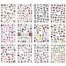 DANNEASY Graffiti Nail Art Stickers - 12 Sheets Self Adhesive Decals for Manicure & Nail Decoration - Street Punk Design for Women, Kids, Girls - Buy Online on GoSupps.com