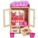 BRUBAKER Cosmetics Bath and Care Set Strawberry in a Wooden Cabinet