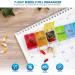 Weekly Pill Organizer - BPA Free 7 Day Travel Case for Vitamins Medication & Supplements - Large Compartments & Spring Assisted Open Design - Buy Online on GoSupps.com