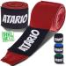 boxing bandages with transport net 3m/4.5m - bandages boxing with thumb loop - box bandages men & women in half -tastic for boxing kickboxing muay thai & mma - boxing bands men 4.5 m red red