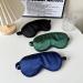 ECHOLLY Silk Sleep Eye Mask - 100% Soft Light-Blocking Eye Mask for Women Men - Includes 2 Pairs of Ear Plugs - Navy Blue - Buy Online on GoSupps.com