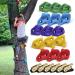 SSBRIGHT Tree Climbers, Set of 15 Climbing Holds/Steps for Kids' Outdoor Active Play with 6 Ratchet Straps