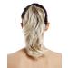 Buy WIG ME UP XF-6381-15T613 Hairpiece | Short Voluminous Wavy Ponytail Braid with Butterfly Clip | Golden Blonde Platinum Streaked Hair Extension - Buy Online on GoSupps.com