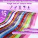 16 Colors Hair Tinsel Kit - 3200 Strands, 47 Inches, Heat Resistant Fairy Hair Extensions for Party - Christmas, Halloween - Includes Tool - Buy Online on GoSupps.com