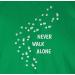 Shirtracer Women's Shirt - Never Walk Alone Dog Owners Gift - Paw Prints 08 Green L | Shop Internationally - Buy Online on GoSupps.com