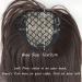 35cm Free Part Clip in Topper with Bangs - Jet Black Silk Base Head Forehead Wiglet - Buy Online on GoSupps.com