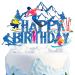 iPartyFun Skiing Theme Birthday Party Cake Topper