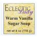 Warm Vanilla Sugar Glycerin Soap by Eclectic Lady 4 oz Bar