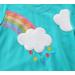 Girls Rainbow Sweatshirt | Cotton Long Sleeve Top for Toddler Girls (1-12 Years) | Casual Jumper | Pullover Kids T-Shirt | Size 6-7 Years - Buy Online on GoSupps.com