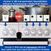 Child Locking Set for Stove Buttons - Herd Safety Kit with Ovid Door Lock Transparent Glue and 6 + 1 Pieces - Black Fits Buttons up to 4.9 cm  - Buy Online on GoSupps.com