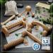 Heldson Premium 6-Part Massage Set | Wood Massage Devices & Scooter for Foot Head & Trigger Point Therapy | Relaxation & Anti-Stress Tools - Buy Online on GoSupps.com