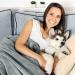 Petmaker Waterproof Reversible Pink Blanket (50x60) - Protects Couch, Car, Bed from Spills, Stains, Fur - Large Gray Dog & Cat Blanket - Buy Online on GoSupps.com