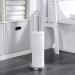 SunnyPoint Elite Sturdy Stainless Steel Toilet Paper Roll Holder - Holds 4 Rolls - 21.5 Height - Buy Online on GoSupps.com