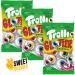 Trolli Glotzer Pack 3x4 Yeux en g latine acidul s avec c ur liquide Friandises cultes pour Halloween & f tes Sans lactose sans gluten Avec autocollant Sweet Buddies