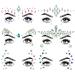 SHINEYES 6 Pcs Music Festival Face Jewels, Rhinestone Rave Face Gems Glitter,Crystal Birthday Party Festival Face Sticker, Eyes Face Body Temporary Tattoos for Festival Party 6 Pcs No.03