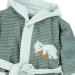 Sterntaler Hooded Bathrobe Bear Ben - Soft Green Size 80 | Ideal for Kids | International Shipping Available - Buy Online on GoSupps.com