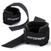 FITTECHT TUBLE HITS V2 with wrist cushions - comfort train aid for strength training fitness bodybuilding and weightlifting - for women and men black