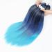 Anti-Drawn Braiding Hair - Easy Braid 26 Inch Yaki Texture Extensions | 6 Packs Professional Itch-Free Crochet Hair | 1B/Purple/Blue - Buy Online on GoSupps.com