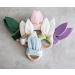 Organic Muslin Bunny Ears Baby Teether with Crinkle Paper and Wooden Teething Ring - Mint Green | Gender Neutral Newborn Teething Toy - Buy Online on GoSupps.com