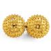 2x DBT skills hedgehog ball |Magnetic high stress acupressure ball |For stress relief or massage |against tension and for more mobility and concentration (gold) gold 32 mm