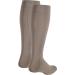 Truform Women's Compression Socks 15-20 mmHg Knee High Dress Socks - Tan Rib Knit, Small (2 Pack) - Buy Online on GoSupps.com