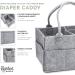 Parker Baby Diaper Caddy - Nursery Storage Bin and Car Organizer in Grey - Buy Online on GoSupps.com