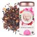 Pinky Up Organic Hibiscus Tea Loose Leaf Rosehip Blend | Whole Leaf Dried Hibiscus Flower | Caffeine Free, Calorie & Gluten Free | 3.2oz / 90g Tin - 25 Servings
