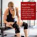 Dark Iron Fitness Knee Brace - Medium Padded Compression Sleeves for Weightlifting & Powerlifting - Buy Online on GoSupps.com