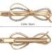 6 Sets Infinity Love Knot Gold Hair Clips Bridesmaid Wedding Gift Pillow Box Tag Included - Buy Online on GoSupps.com