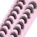 JIMIRE Faux Mink Fairy Lashes 3D Fluffy Peri Style Full Volume False Eyelashes Cat Eye 5D Multilayer Spiky Butterfly 15MM D Curly Fluffy Strip Fake Lashes 8 Pairs Pack - Buy Online on GoSupps.com