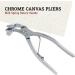 US Art Supply Chrome Canvas Pliers 2 3/8 Inch - Spring Return Handle - Buy Online on GoSupps.com