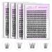 VEYESBEAUTY Lash Clusters - Individual Eyelash Extensions | Thin & Invisible Band | DIY False Lashes for Newbies | Wispy Lash Tray 8-16mm Mixed Length - Buy Online on GoSupps.com