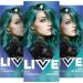 LIVE Schwarzkopf LIVE Ultra Brights 097 Mermaid Semi-Permanent Hair Colour (3 x 80 ml) for Intense or Pastel Results Lasts 12-15 Washes with Conditioner