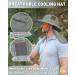 Outdoor Solar Hat for Men | Foldable Bucket Hat with UV Protection | Summer Cap with Neck Protection for Hiking Safari Beach - Gray - Buy Online on GoSupps.com