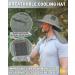 Men's Wide Brim Sun Hat with Neck Flap - Grey | Outdoor Fishing Safari Cap - Buy Online on GoSupps.com