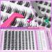 Focipeysa Wispy Lash Clusters - Natural DIY Eyelash Extensions | C Curl Individual Lashes 10-18mm with Applicator - Shop Now for International Shipping - Buy Online on GoSupps.com