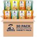 Quaker Rice Crisps, Gluten Free, 4 Flavor Sweet and Savory Variety Mix, Single Serve 0.67oz, 30 count Crisps, Sweet & Savory Variety Pack