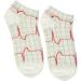 Buy Prestige Medical Heartbeat EKG Nurse Ankle Socks - White (Model: 377-HRB) | International Shipping Available - Buy Online on GoSupps.com