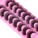 Calphdiar A-7 Fluffy 18mm Faux Mink False Eyelashes - C Curl, 8 Pairs - Buy Online on GoSupps.com