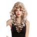 WIG ME UP WL-3010-27T613 | Ladies Long Wavy Wig - Star Diva Platinum Blonde Tips | 80s Voluminous Backcombed 55cm - Buy Online on GoSupps.com