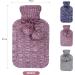 Samply 2L Hot Water Bottle with Knitted Cover - Hot & Cold Compress for Pain Relief - Purple - Buy Online on GoSupps.com