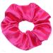 Mytoptrendz Plain Satin Hair Scrunchies Ponytail Hair Tie Traceless Luxurious Bobbles Classic Hair Accessory (Pink)