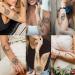 32 Sheets Sexy Black Lotus Temporary Tattoos for Women - Indian Tribal Lace Tatoo Sticker Set with Mandala Flower, Butterfly, Rose, Dreamcatcher, Elephant - Henna Tattoo Kit for Adults - Buy Online on GoSupps.com