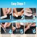 Novo Ovo 504 Long Toenail Tips - Clear Artificial Full Cover Gel Toenails Soft Gel Nail Set 12 Sizes for Easy Application - Buy Online on GoSupps.com