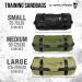 Gymreapers Strength Training Sandbags - Heavy Duty Workout Equipment for Home & Cross Training | Military Conditioning Exercises - OD Green (50-125 lbs) - Buy Online on GoSupps.com